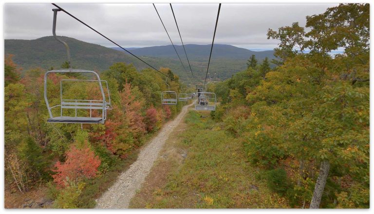 Camden Ski Lift Autumn